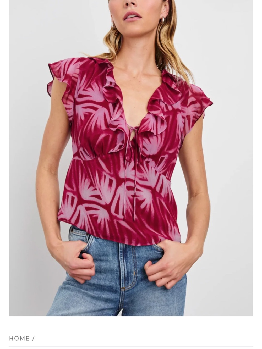 Rails Carmine Top Bahia Print Size Small